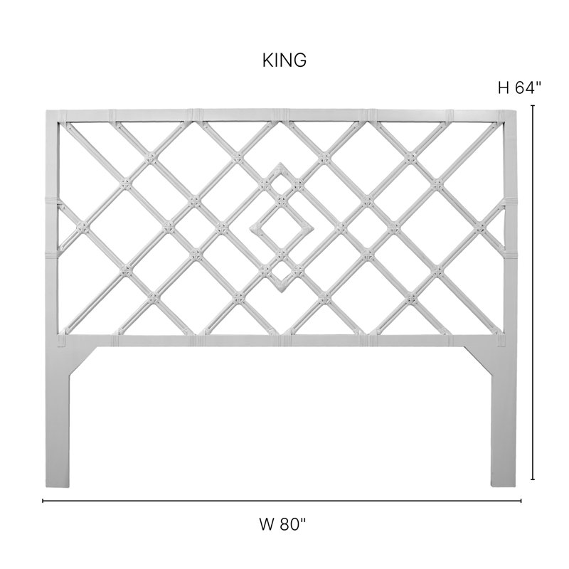Darien Bed, King, Light Gray
