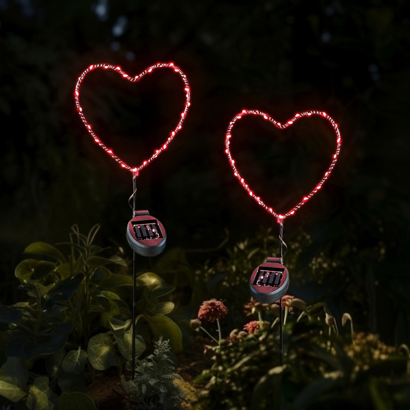 Ensemble de 2 piquets de jardin à DEL pour l'extérieur