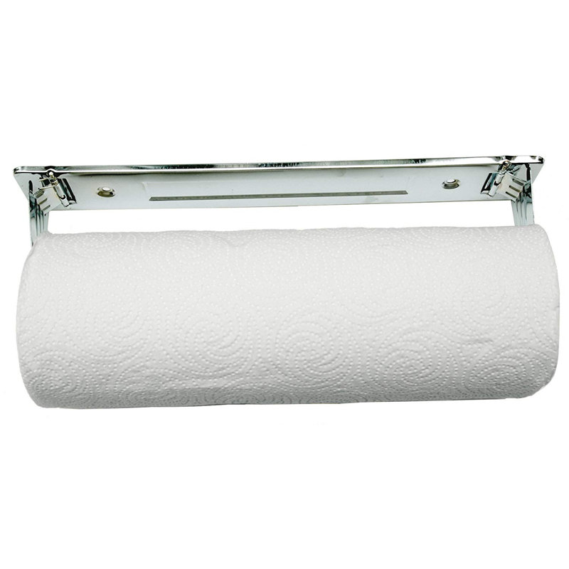 Porte-serviettes de papier encastré en chrome