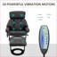 Fauteuil inclinable avec repose-pieds Fauteuil pivotant moderne en similicuir pour salon Vibration Massage | Noir | Base en bois-151568208