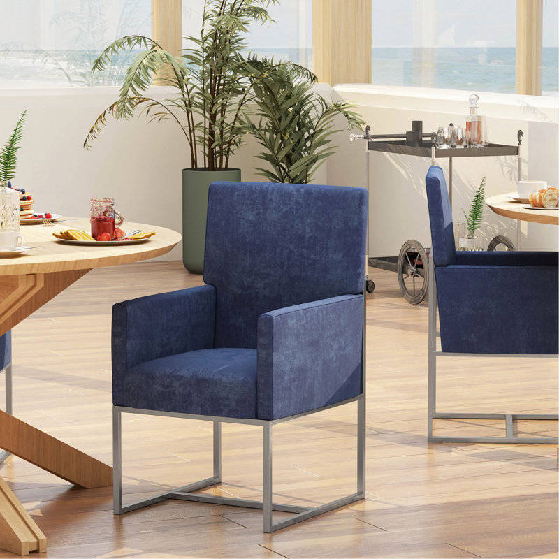 Chaise de salle à manger bleue, Blue