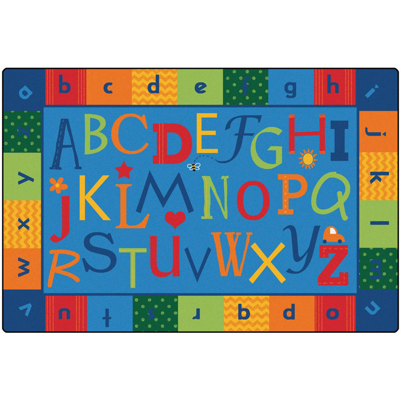 Tapis bleu KIDSoft, Rectangle 4 pi x 6 pi