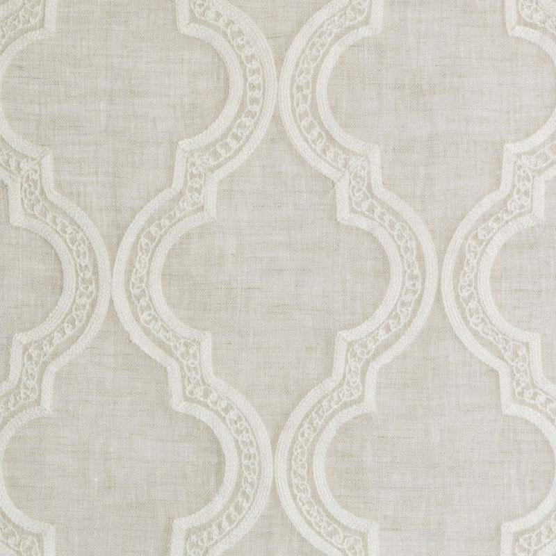 Bolton Embroidery Window Fabric, Oyster