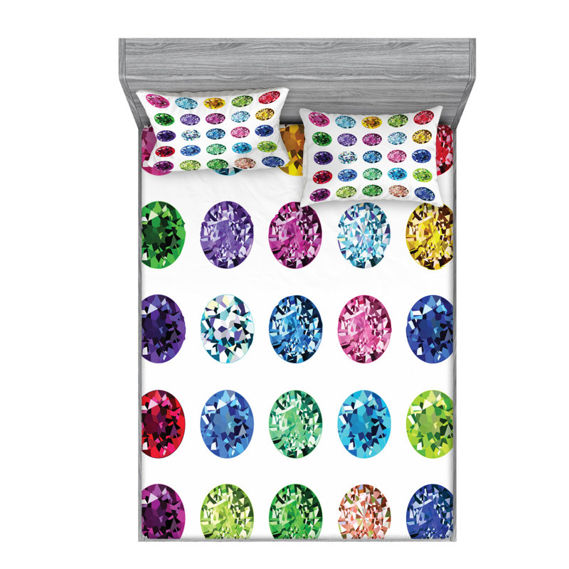 Microfiber Sheet Set, Full Sheet Set with Fitted Sheet