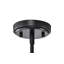 Mini-luminaire suspendu 1 lumière noir mat avec abat-jour cylindrique en verre transparent-81355192-116416145
