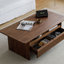 Table basse simple en noyer noir-105866278