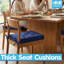 Harbour Housewares Square Seat Pad - 40 x 40cm --129894647-129894652
