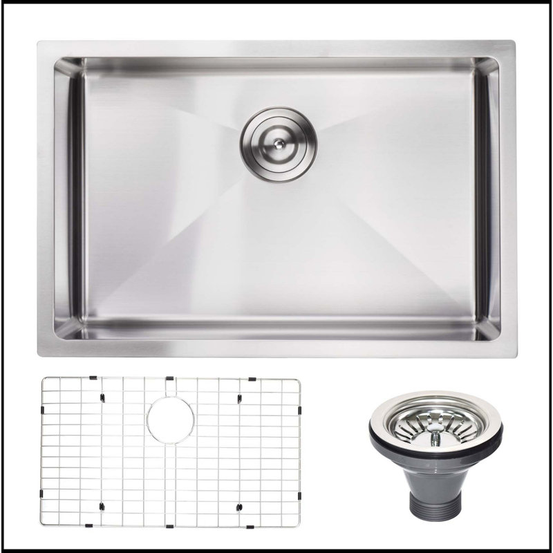 Spacious And Durable Undermount Kitchen Sink With Practical Accessories