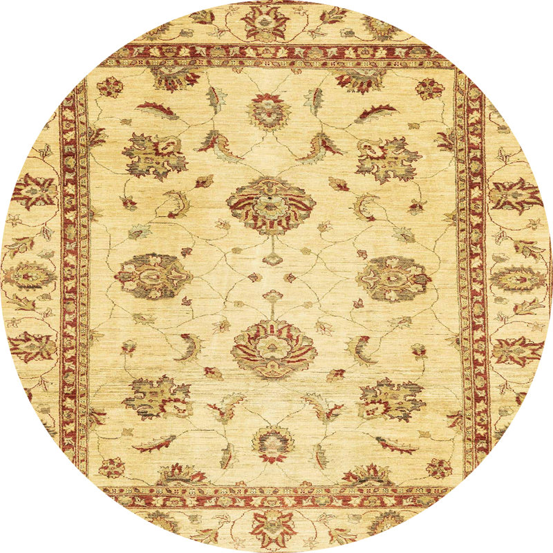 Abubacar Abstract Indoor Rug, Round 4'