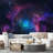 Planet In Outer Space Galaxy Peel & Stick Border-93867960