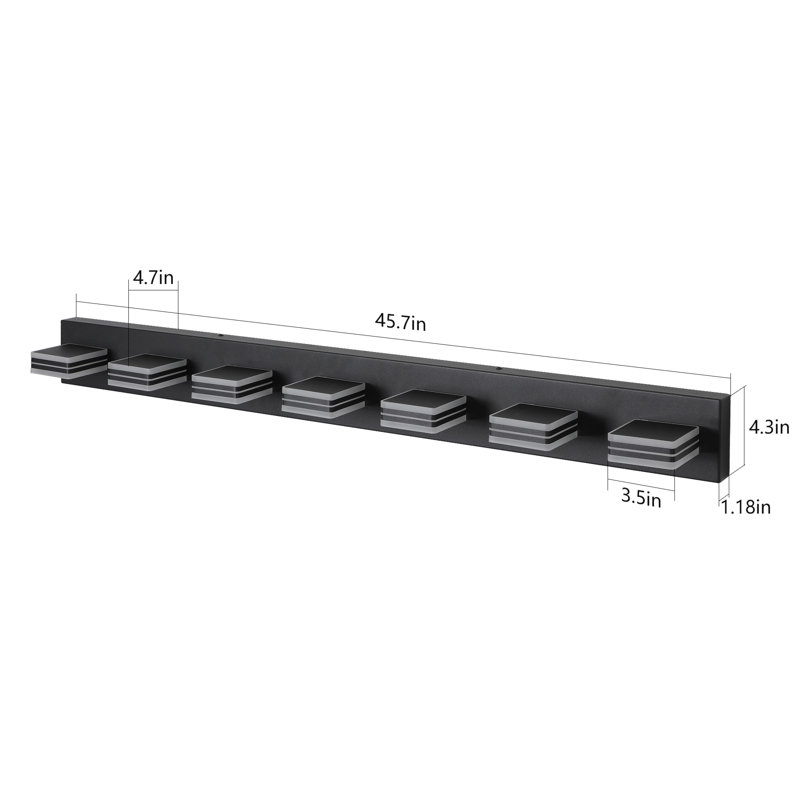 Estefanita 7 - Light Dimmable LED Vanity Light, Noir