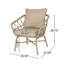 Chaise de patio avec coussins Raynette