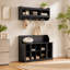 Banc de rangement polyvalent pour chaussures avec crochets et tablettes pour les vestibules-133706730
