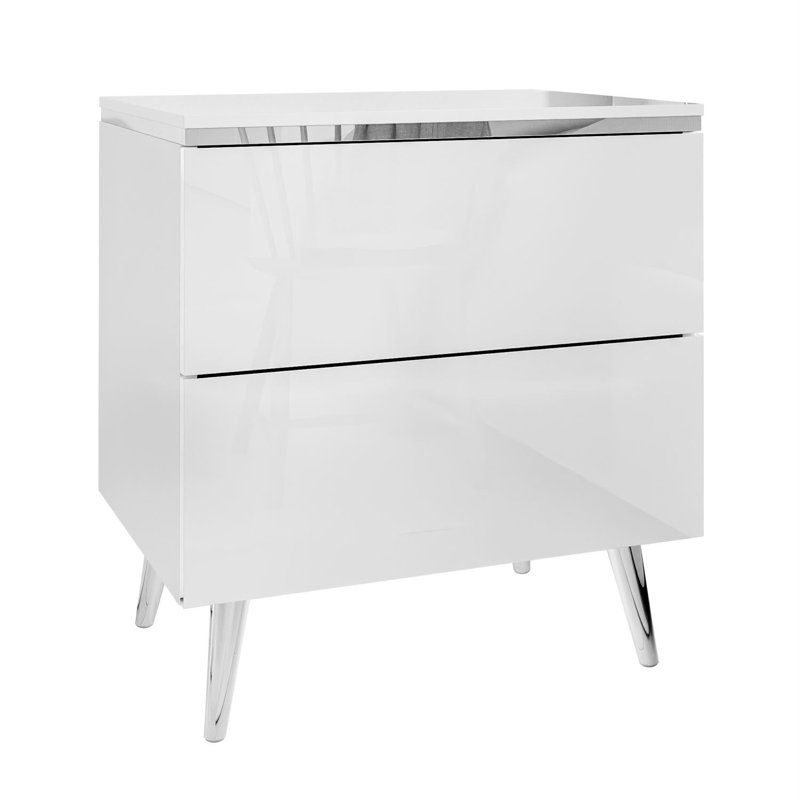 50cm W Manufactured Wood Bedside Table