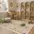 Washable Area Rug - Vintage Boho Botanical Low-Pile Rug-1747079956-1747079963