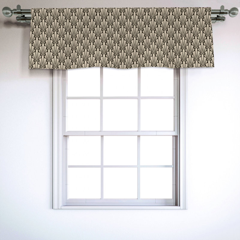 Sateen Ruffled Window Valance