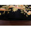 Tapis oriental noir Aubusson à teinture végétale noué à la main 7 x 10