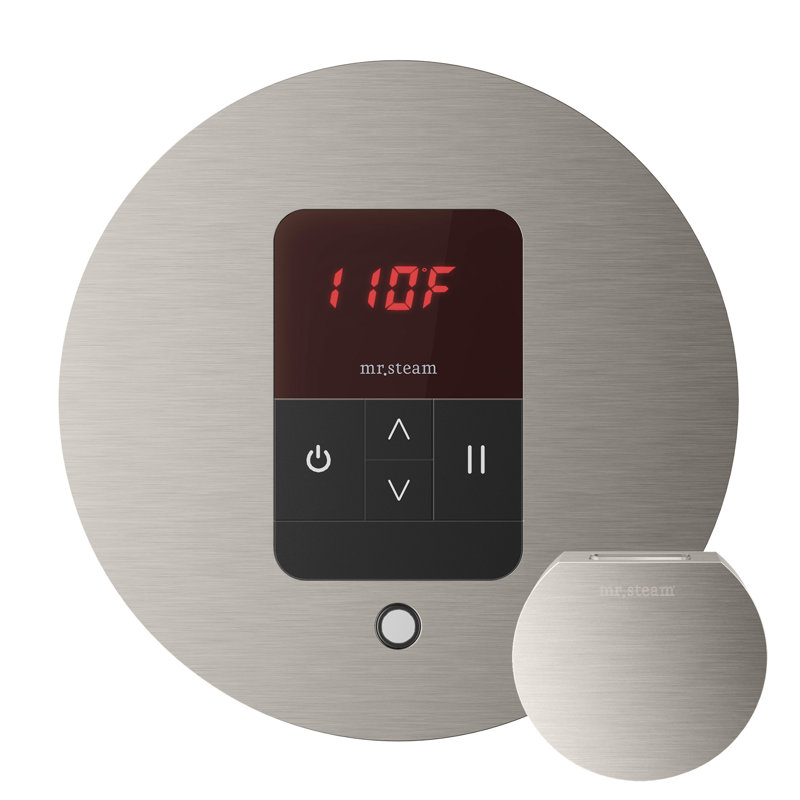 Thermostat rond itempo, Argent