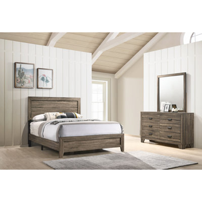 Ensemble de chambre à coucher à panneaux 3 pièces Jomira