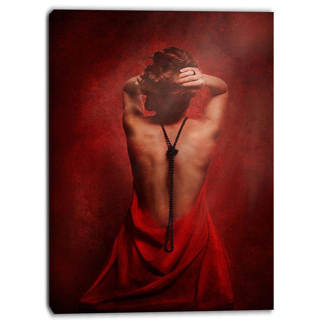" Woman In Red " Design Art 