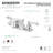 Kingston Brass NuWave French Two-Handle 3-Hole Deck Mount Mini-Widespread Bathroom Faucet with Plastic Pop-Up-34612387