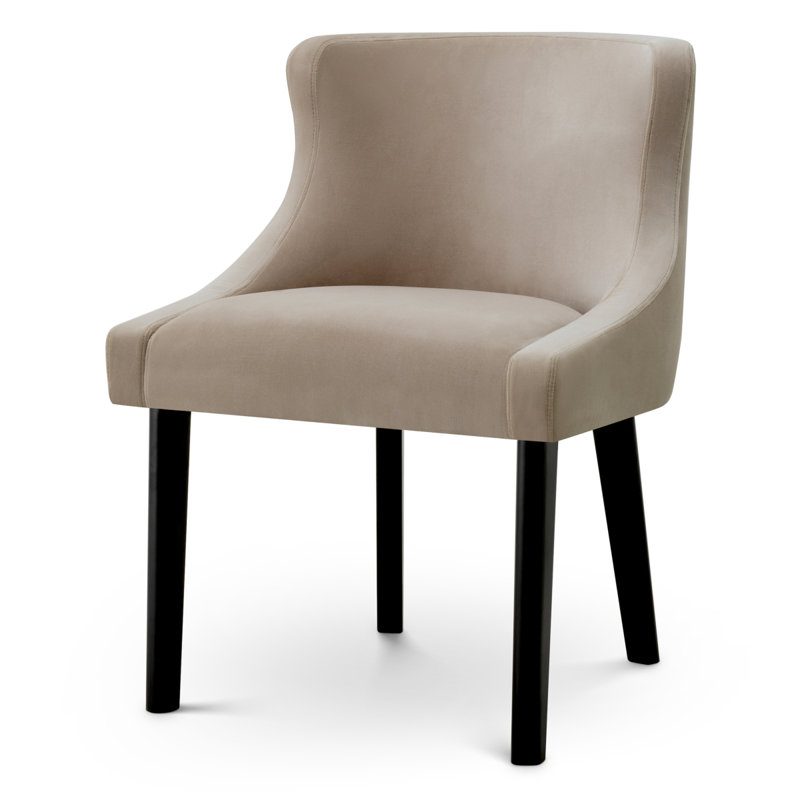 Dining Chair Chavelle Black Finish, Torrin Natural