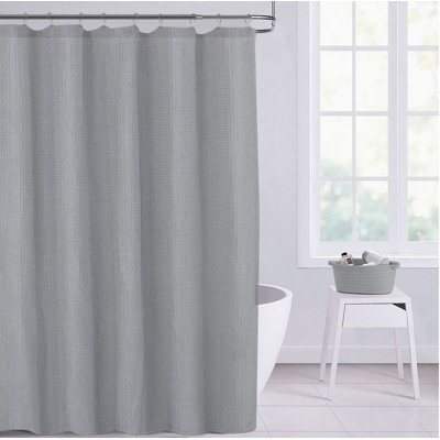 Rideau de douche simple 100% coton