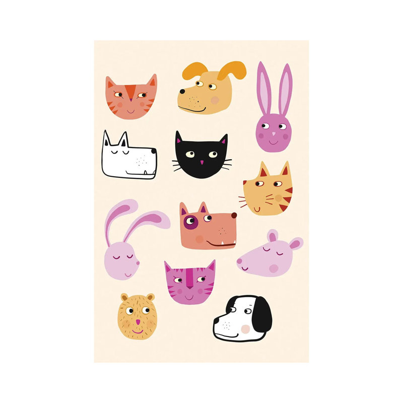 All The Pets by Nic Squirrell - Wrapped Canvas Gallery-Wrapped Canvas Giclée, 66.04 cm H x 45.72 cm W