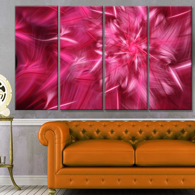 « rotatif fractal rose fireworks », impression à multiples images sur toile