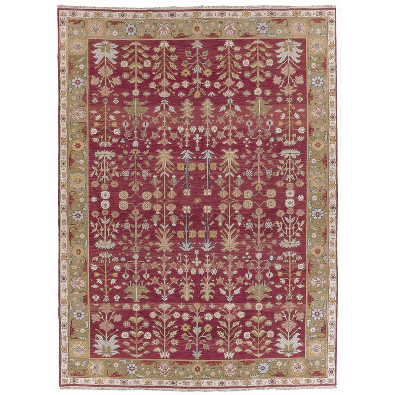 Baar Wool Oriental Indoor Rug, Rectangle 12' X 18'