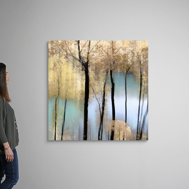 «Pastel Pond» par Alex Hanson - reproduction d'art sur toile, H 48 po x l 48 po x P 1,25 po, Toile tendue