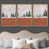 Toile naturelle avec cadre flottant