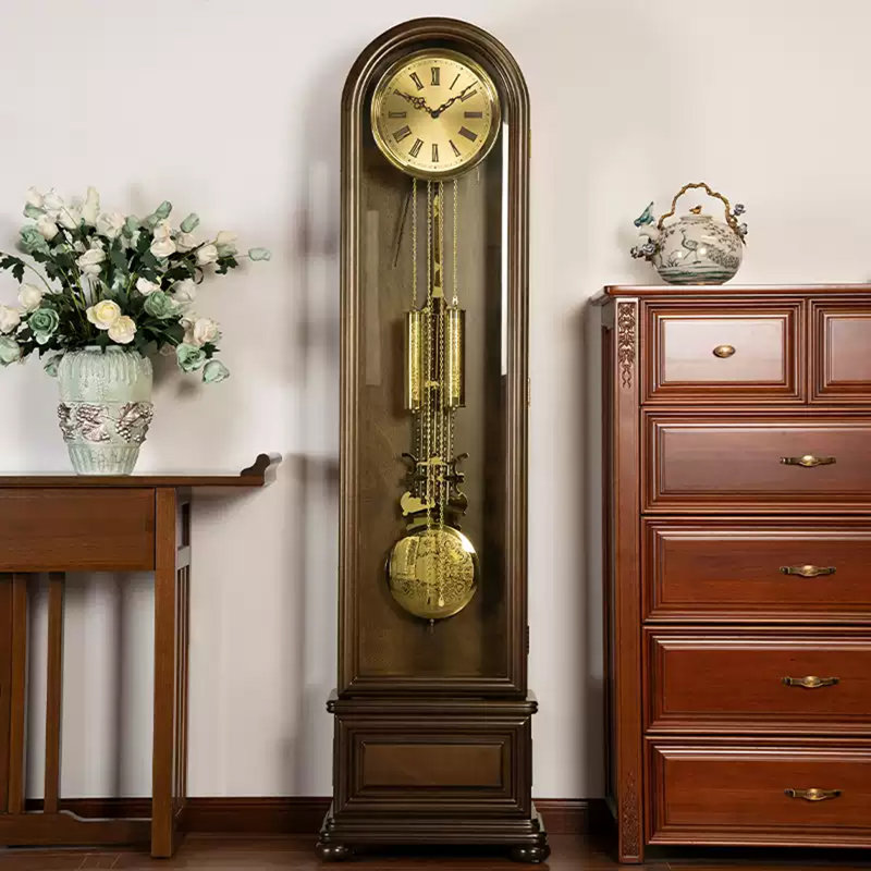 European-style retro vertical floor clock