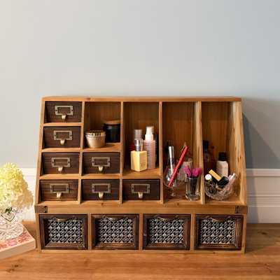 11 Drawer Desktop Letter Sorter Apothecary Cabinet