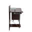Élégant bureau d'ordinateur avec rangement, chocolat