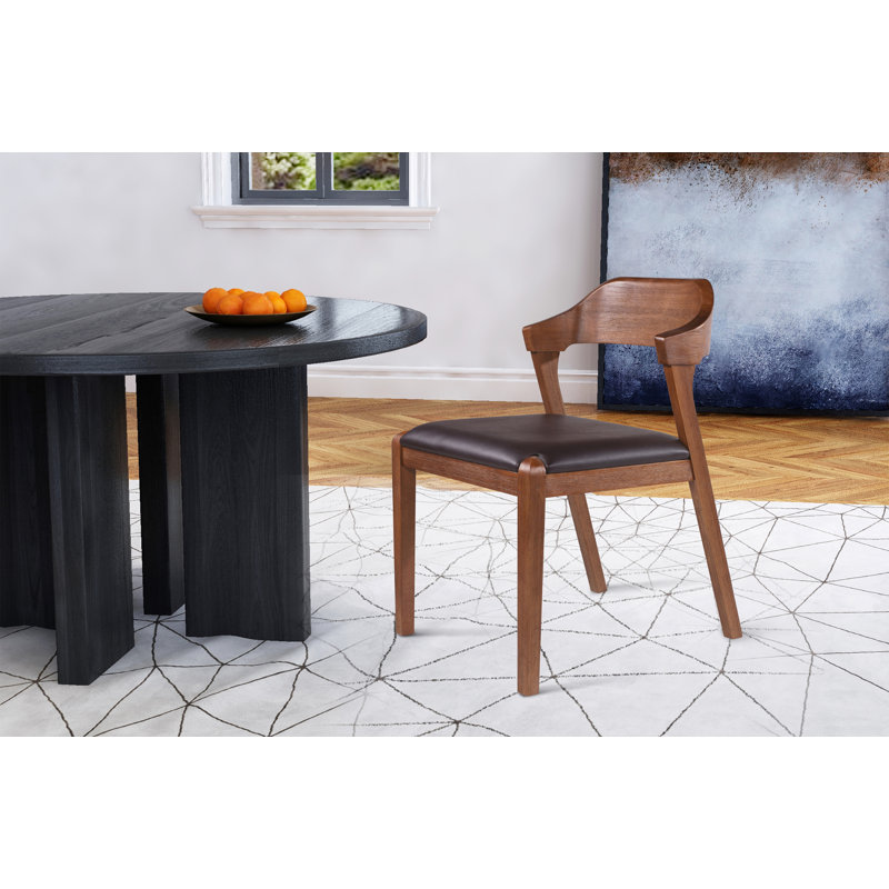 Anastassiya 18.5'' H Faux Leather Upholstered Side Chair, 1