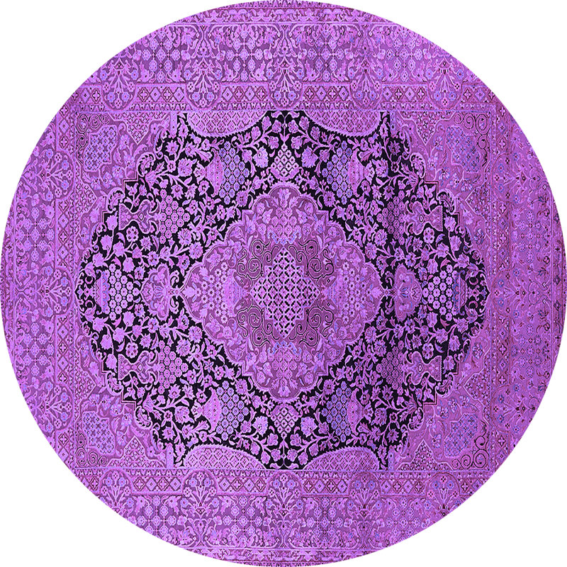 Oriental Indoor Rug, Round 3'