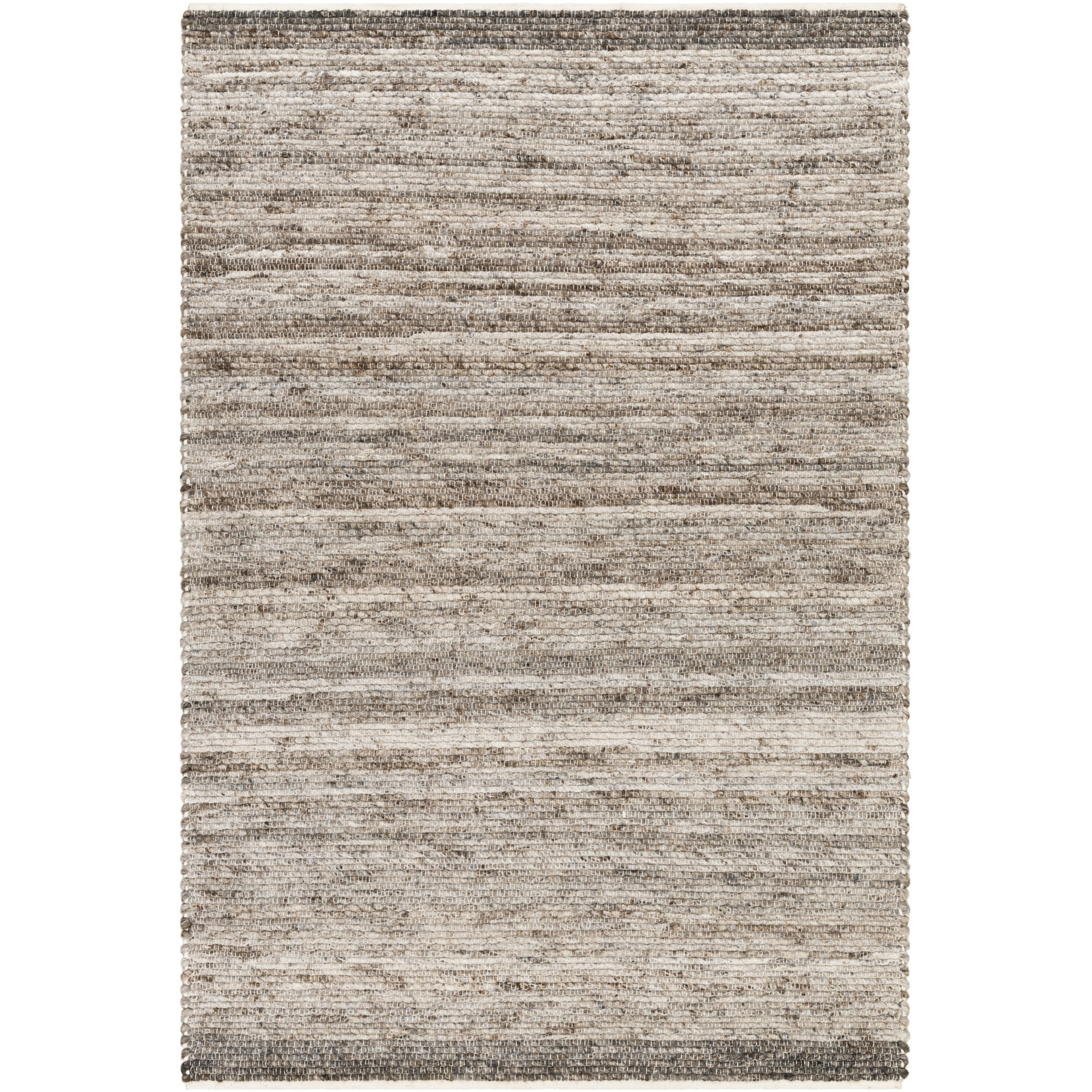 Mecit Hand-Woven Gray Rug, Rectangle 8' x 10'