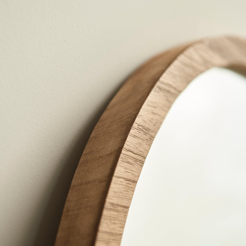 Symari Solid Wood Arch Wall Full Length Mirror