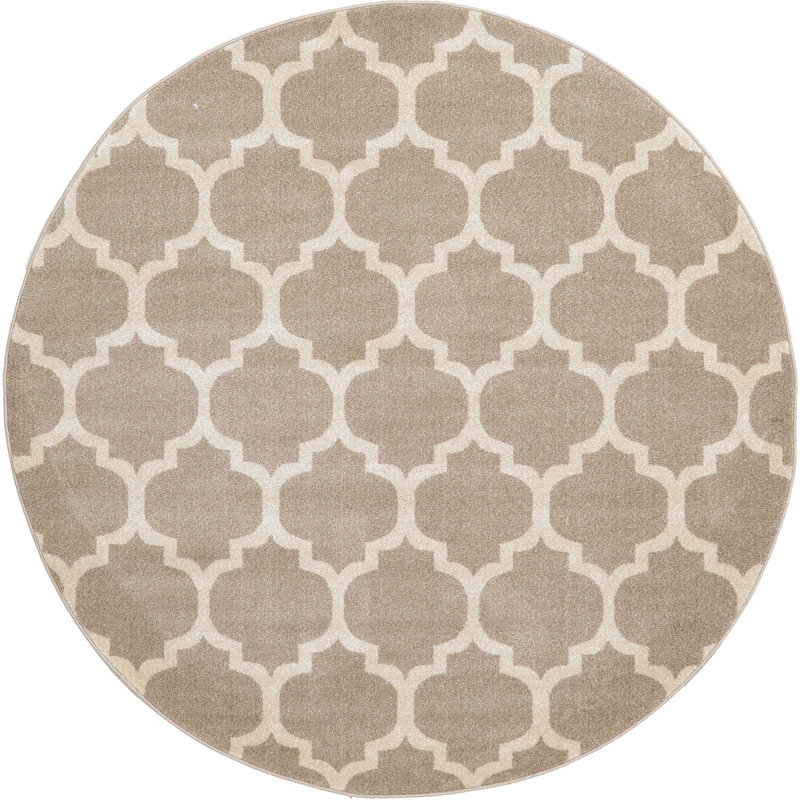 Molly Geometric Indoor Rug, Round 3'1"