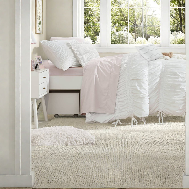 Ensembles de literie ultra doux, microfibre simple TG, confort champêtre français