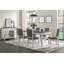 Chaise d'appoint rembourrée en lin gris Hoddesd-581896378