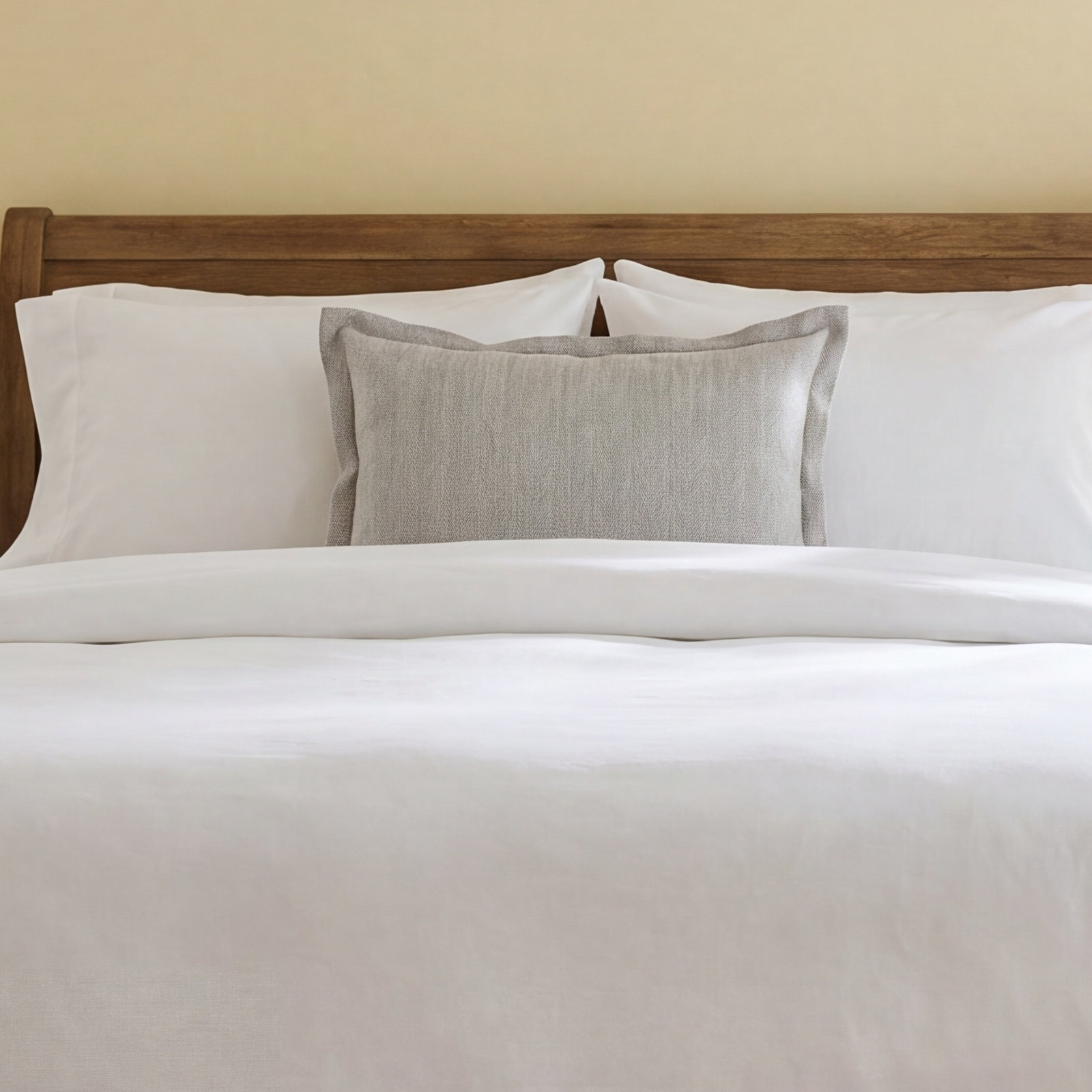 Lucas Cotton Shams, Standard, Gray