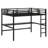 Metal Loft Bed With Power Outlet And LED Lighted, Space-Saving