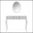 Luxury Makeup Vanity Desk with Oval Mirror, 3-Drawer Dressing Table for Jewelry Storage, Elegant Console Table for Entryway, Living Room & Bedroom, Stylish Home Decor-1556244225