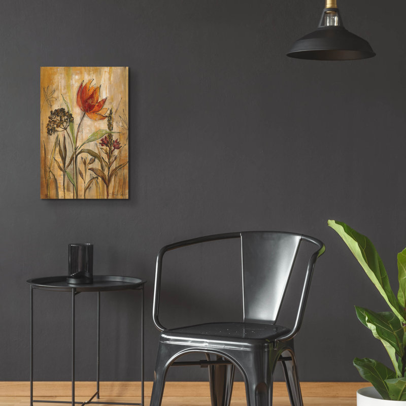 Art mural en verre épique «Aquarelle Garden 1» par Silvia Vassileva, 16 po x 24 po, H 24 po x l 16 po