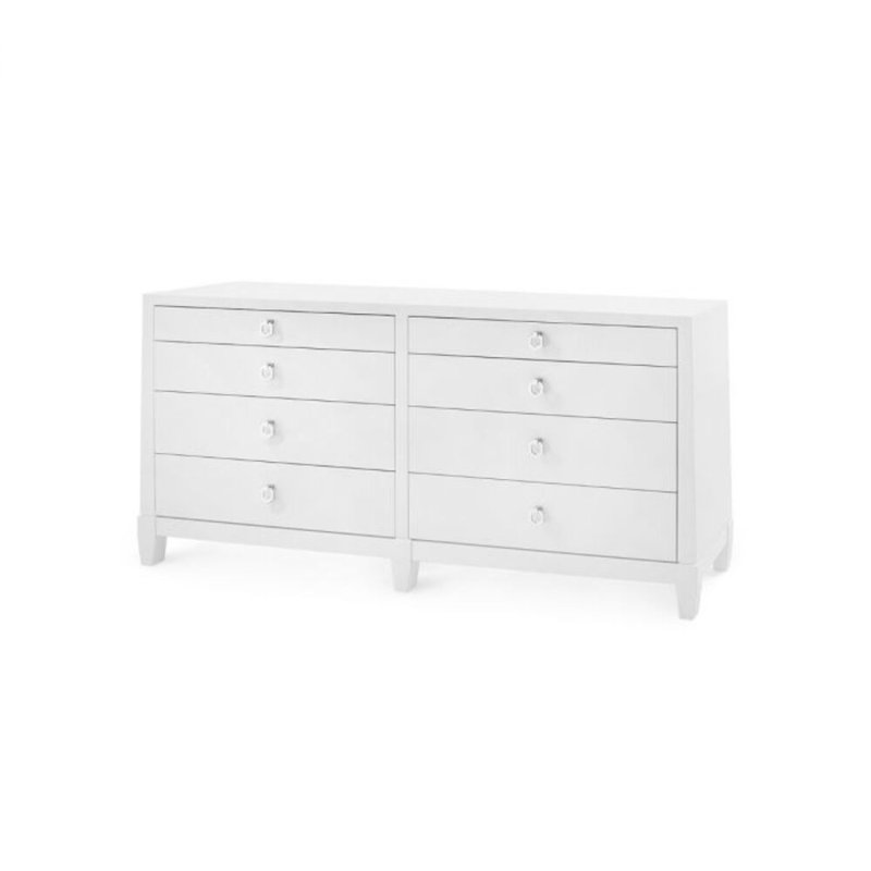 Madison 8 - Drawer Solid Wood Dresser, White