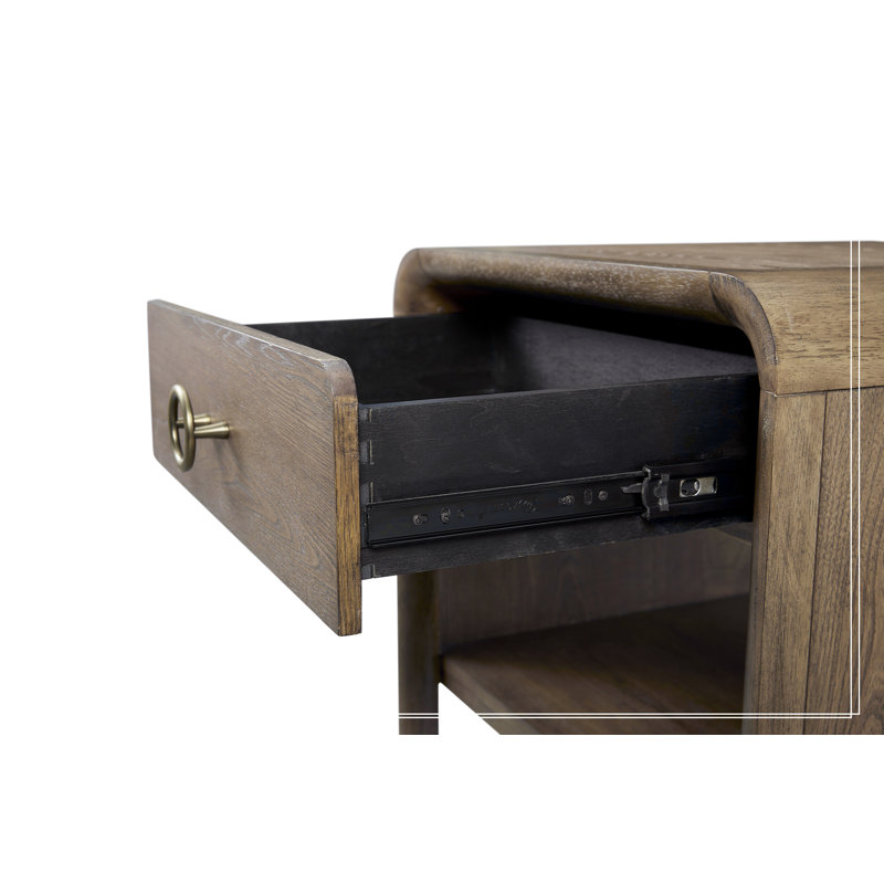 Waterfall End Table - Latte