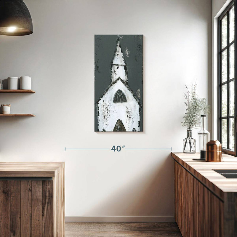 Grande chapelle blanche, H 36 po x l 18 po
