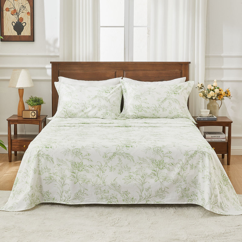 Ensemble de draps pour lit simple de grand lit 3 pièces Kingrest, Ensemble de draps pour lit simple + 1 taie d'oreil